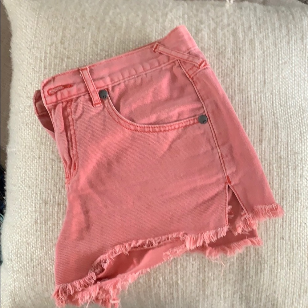 Free People Coral Shorts
